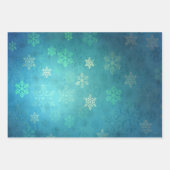 Elegant kerstsnowflak-patroon inpakpapier vel (Voorkant 3)