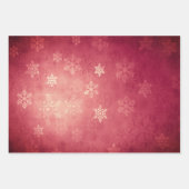 Elegant kerstsnowflak-patroon inpakpapier vel (Voorkant)