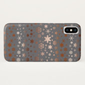 Elegant kerstsnowflak roos goud Case-Mate iPhone case (Achterkant (horizontaal))
