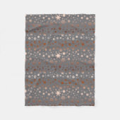 Elegant kerstsnowflak roos goud fleece deken (Voorkant)