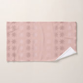 Elegant kerstsnowflak roos goudpatroon bad handdoek (Handdoek)