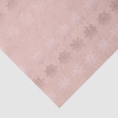 Elegant kerstsnowflak roos goudpatroon tissuepapier (Detail)
