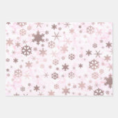 Elegant kerstsnowflake marmerpatroon inpakpapier vel (Voorkant 3)