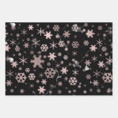 Elegant kerstsnowflake marmerpatroon inpakpapier vel (Voorkant 2)