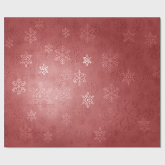 Elegant kerstsnowflake Patroon Cadeaupapier (Vlak)