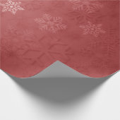 Elegant kerstsnowflake Patroon Cadeaupapier (Hoek)
