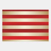 Elegant kerstsnowflake patroon gestript inpakpapier vel (Voorkant 3)