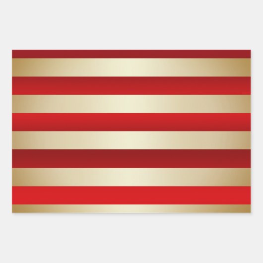 Elegant kerstsnowflake patroon gestript inpakpapier vel (Voorkant 3)