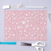 Elegant kerstsnowflake patroonpastelroze tissuepapier (Craft)