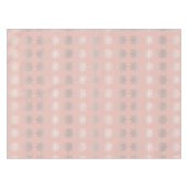 Elegant kerstsnowflake zilver roos goud tafelkleed (Voorkant (Horizontaal))