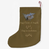 Elegant kerststop, Gold Angel Gift Small  Kleine Kerstsok (Achterkant)