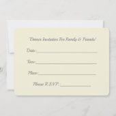 Elegant kersttafel Instelling binnenuitnodiging (Achterkant)