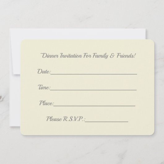 Elegant kersttafel Instelling binnenuitnodiging (Achterkant)