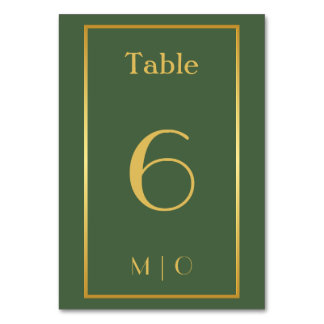 Elegant kersttafel nummer kaart
