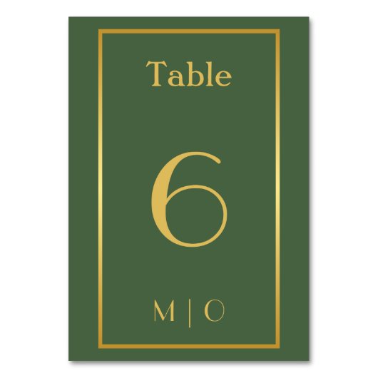 Elegant kersttafel nummer kaart (Voorkant)