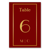 Elegant kersttafel nummer kaart (Achterkant)