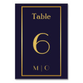 Elegant kersttafel nummer kaart (Voorkant)