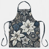 Elegant kerstthema Poinsettia Schort (Voorkant)