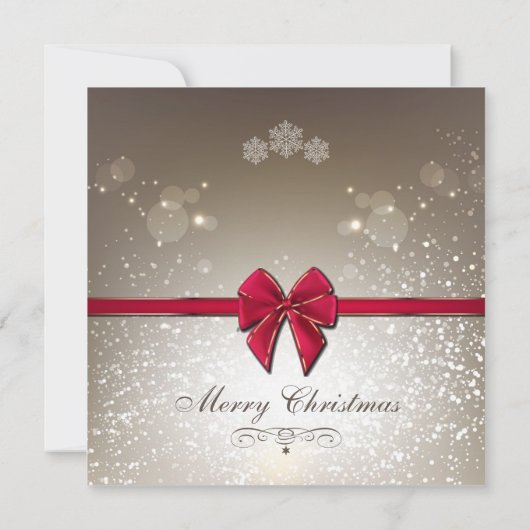 Elegant-kerstuitnodiging Kaart (Achterkant)