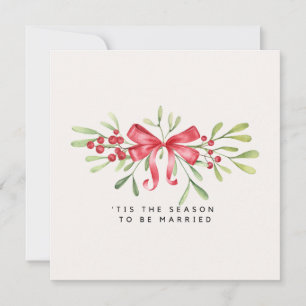 Elegant kerstvakantie bruiloft Vrijgezellenfeest Kaart