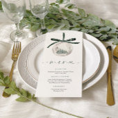 Elegant Kerstvakantie Feestdiner Menu