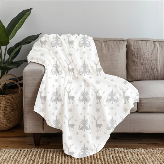 Elegant Kerstvakantie Patronen Fleece Deken