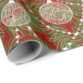 Elegant kerstvakantieboomkleuren cadeaupapier (Rol Hoek)