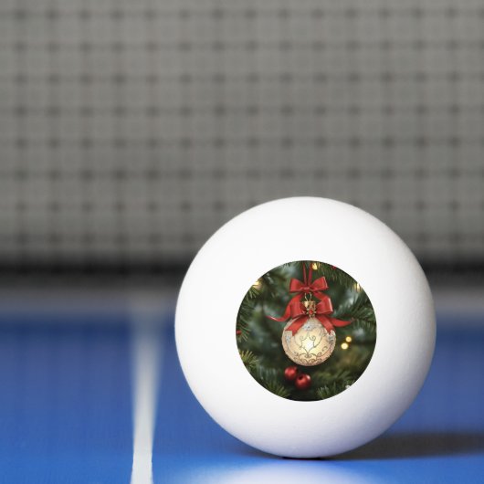 Elegant kerstversiering Collectie met rode boog Pingpongbal (Net)