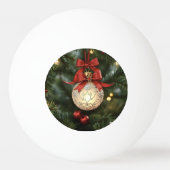 Elegant kerstversiering Collectie met rode boog Pingpongbal (Voorkant)