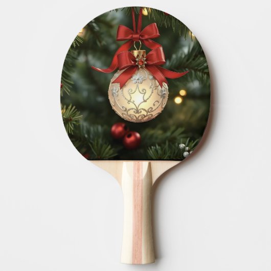 Elegant kerstversiering Collectie met rode boog Tafeltennisbatje (Voorkant)