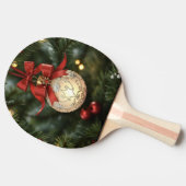 Elegant kerstversiering Collectie met rode boog Tafeltennisbatje (Zijkant)