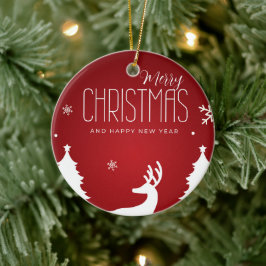 Elegant Kerstversiering Keramisch Ornament