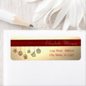 Elegant kerstversieringen, Faux Gold Etiket (Insitu)