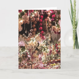 Elegant kerstversieringen kaart