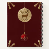 Elegant kerstversieringen notitieboek (Achterkant)