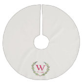 Elegant Kerstweesmonogram Kerstboom Rok (Voorkant)
