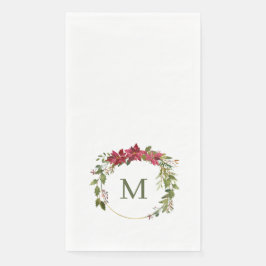 Elegant Kerstweesmonogram Servet