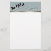 Elegant kerstwerk briefpapier (Voorkant)