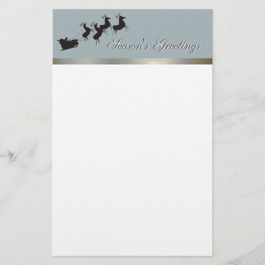 Elegant kerstwerk briefpapier (Voorkant)