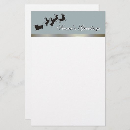 Elegant kerstwerk briefpapier (Voorkant / Achterkant)