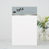 Elegant kerstwerk briefpapier (Staand voorkant)