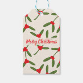 Elegant Kerstwinter Berries Holiday Cadeaulabel