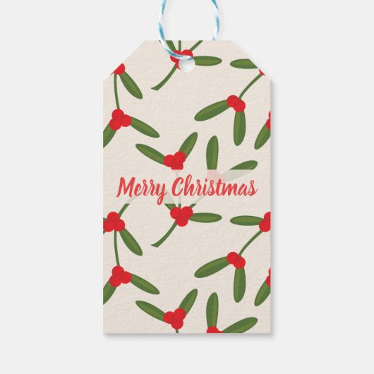 Elegant Kerstwinter Berries Holiday Cadeaulabel