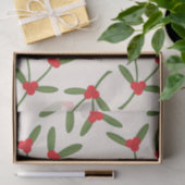 Elegant Kerstwinter Berries Holiday Tissuepapier (Geschenk)
