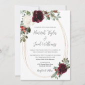 Elegant Kerstwinter Weddenschap Kaart (Voorkant)