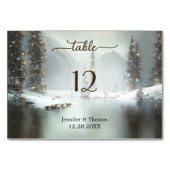 Elegant kerstwinterkaartje kaart (Achterkant)