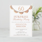 Elegant Ketting 60e verrassingsverjaardagsfeestje Kaart (Staand voorkant)