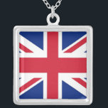 Elegant Ketting met vlag van het Verenigd Koninkri<br><div class="desc">Voeg een vleugje Britse sophisticatie toe aan uw sieraden collectie met ons elegante ketting met de Britse vlag! Dit ketting is met veel aandacht voor detail gemaakt en is meer dan een sieraad; het is een eerbetoon aan het rijke erfgoed en de culturele trots van Groot-Brittannië. Het elegante ontwerp is...</div>