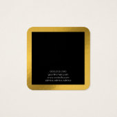 Elegant ketting vierkant opbergkaart vierkante visitekaartjes (Achterkant)