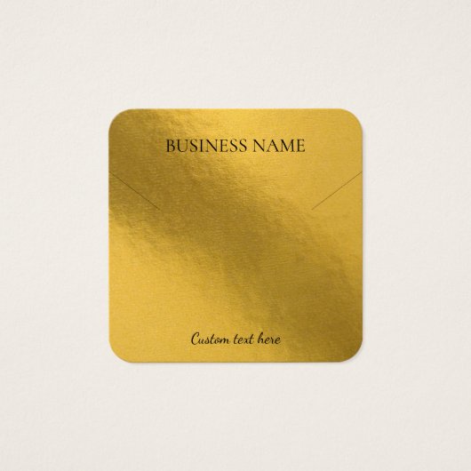 Elegant ketting vierkant opbergkaart vierkante visitekaartjes (Voorkant)